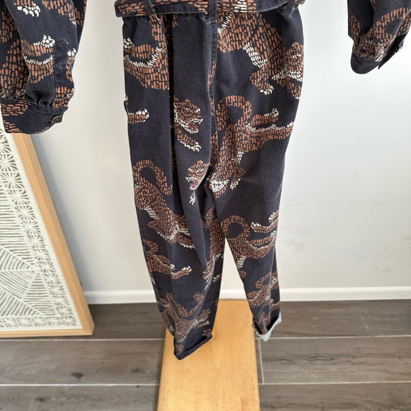 FARM RIO Leopard Print Cotton Jumpsuit XS - Picture 7 of 14